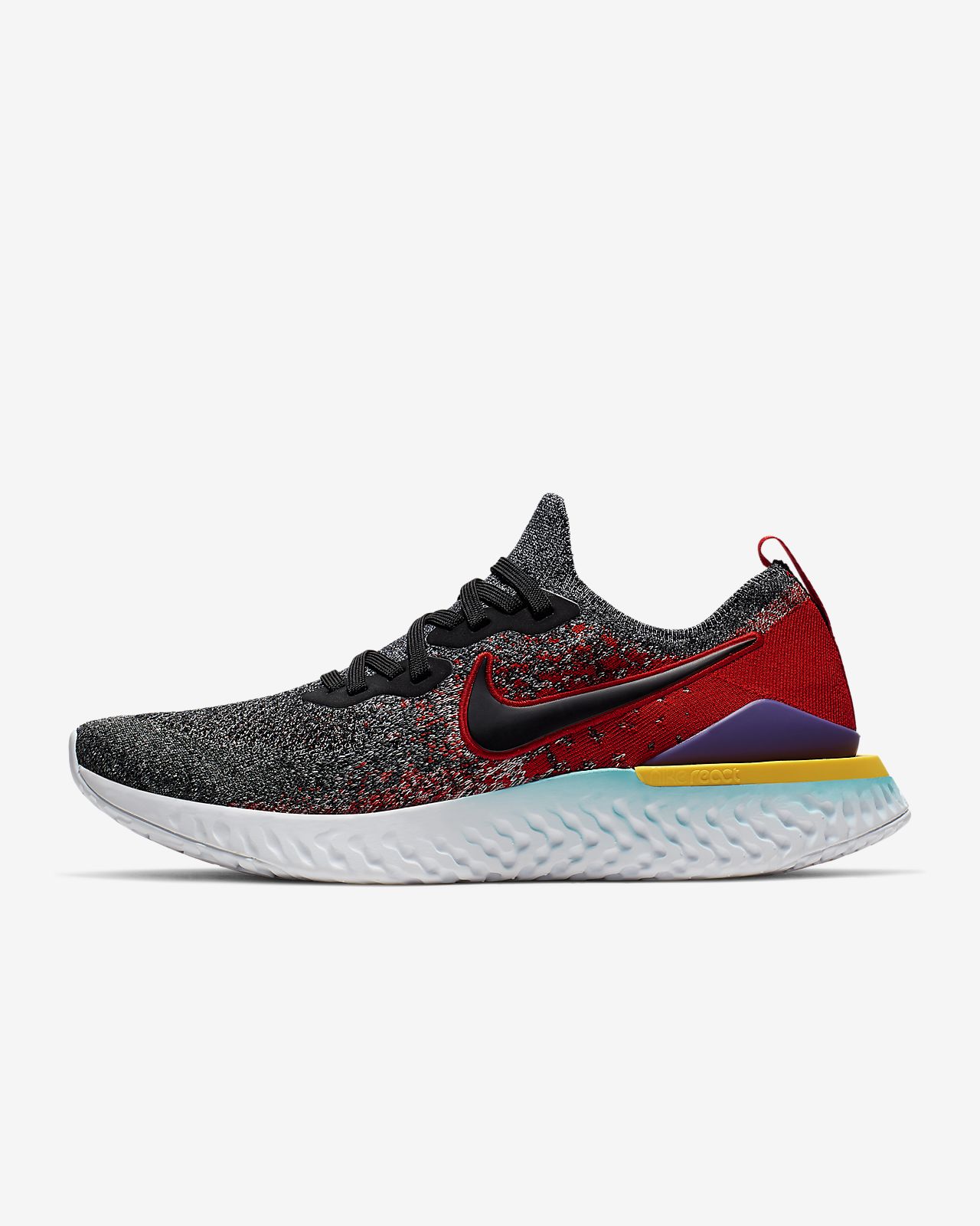 nike epic react flyknit white mens